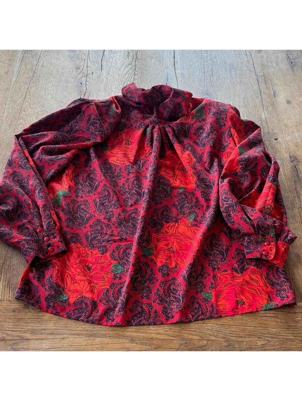 Wilroy Floral Vintage Blouse size 16